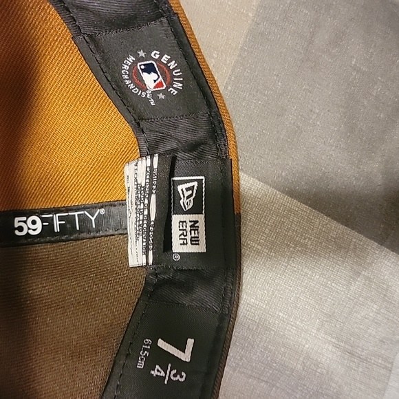 New Era Atlanta Braves Baseball cap, size 7 3/4, colors Brown and light brown - Picture 8 of 9